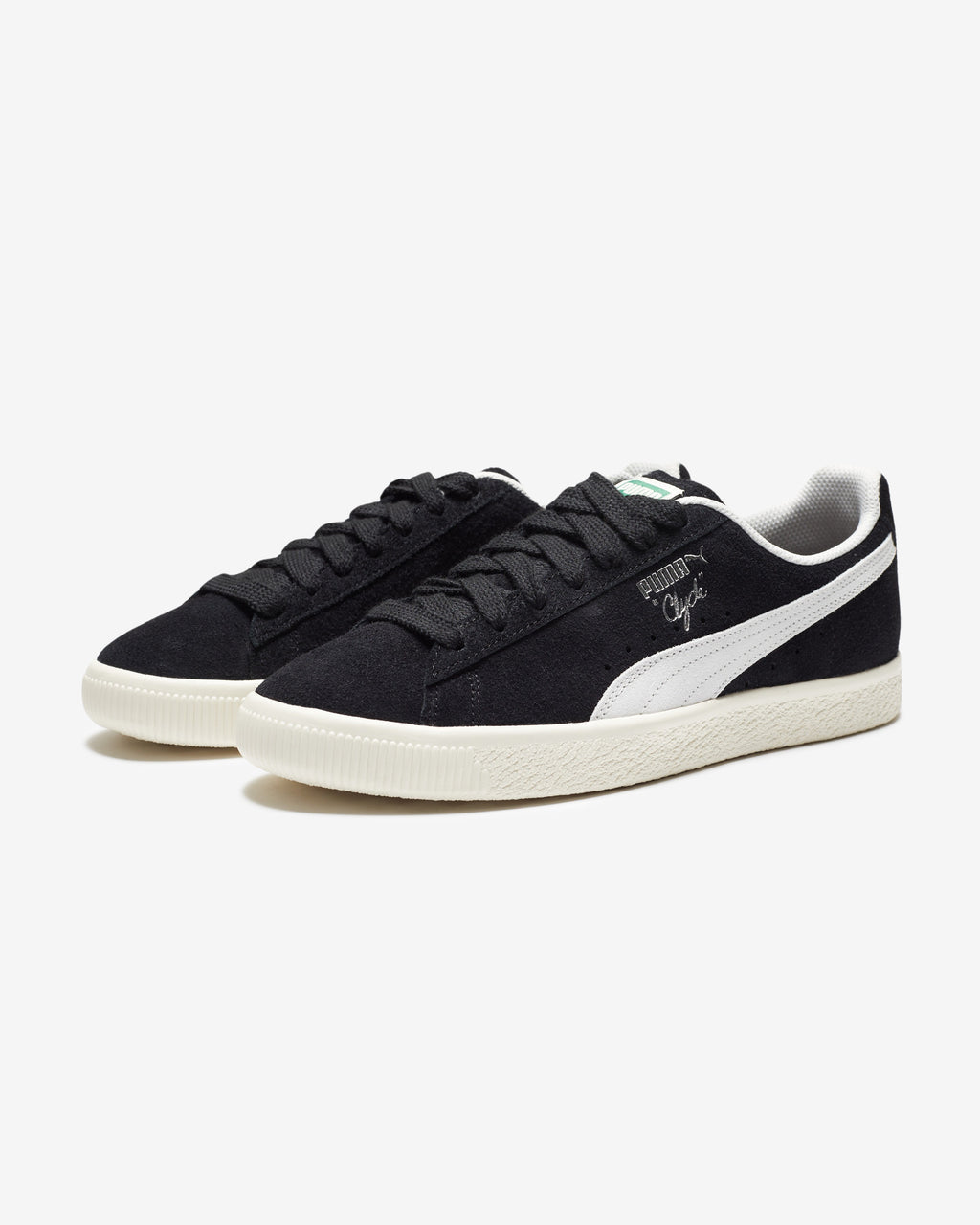 PUMA CLYDE HAIRY SUEDE - PUMABLACK/ FROSTEDIVORY