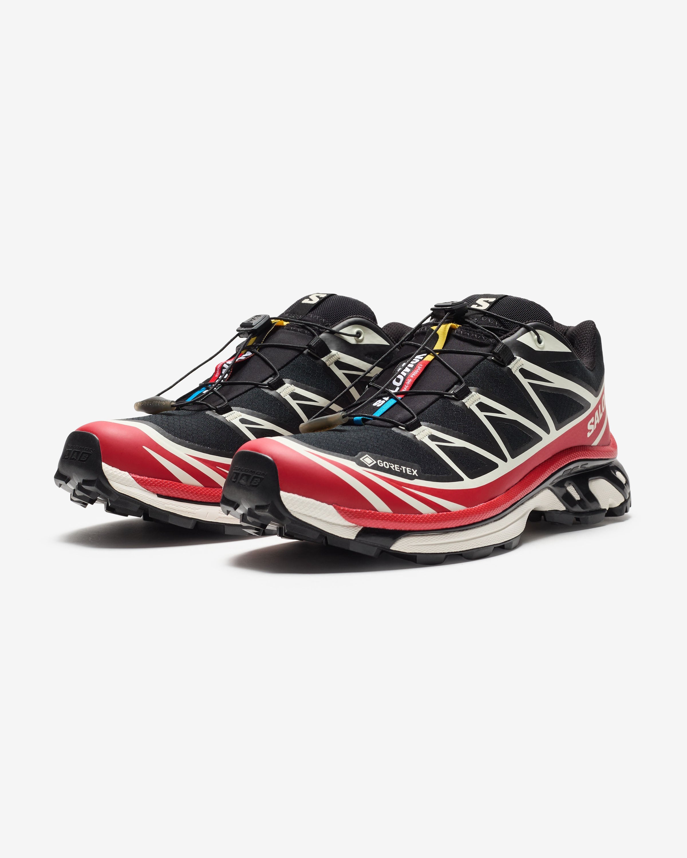 SALOMON XT-6 GTX - BLACK/ FLAMESCARLET