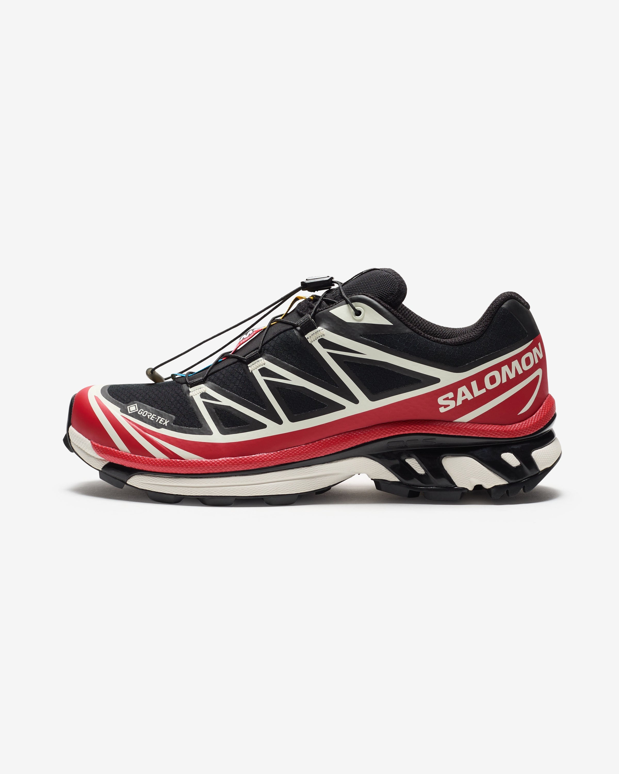 SALOMON XT-6 GTX - BLACK/ FLAMESCARLET