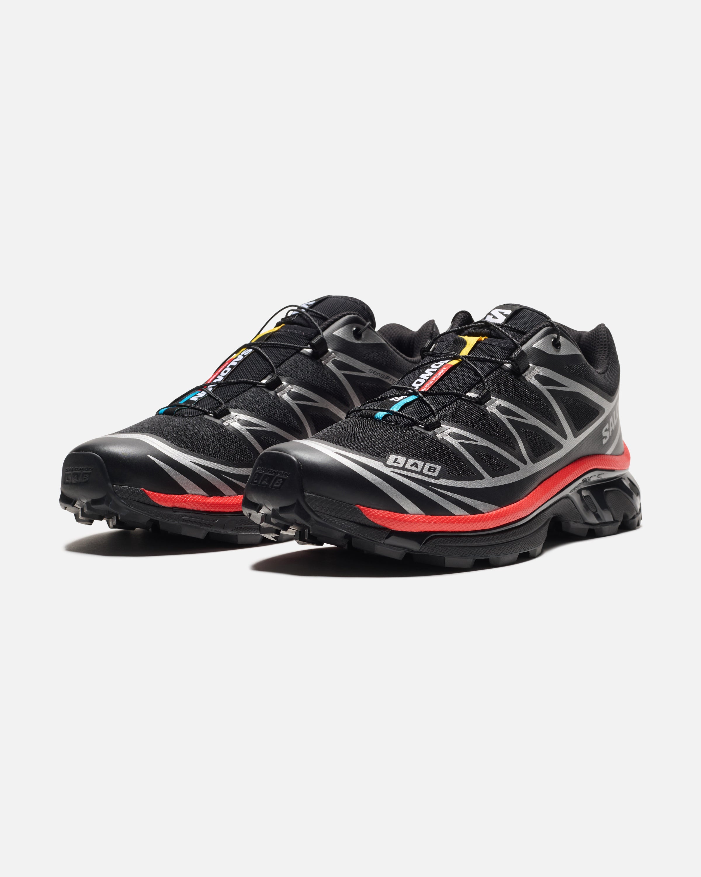 SALOMON XT-6 - BLACK/ FIERY RED – Undefeated