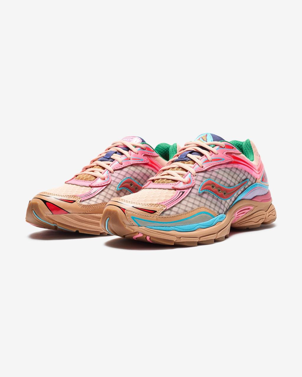 SAUCONY X JAE TIPS PROGRID OMNI 9 - TAN/ PINK - SAUCONY X JAE TIPS PROGRID OMNI 9 - TAN/ PINK