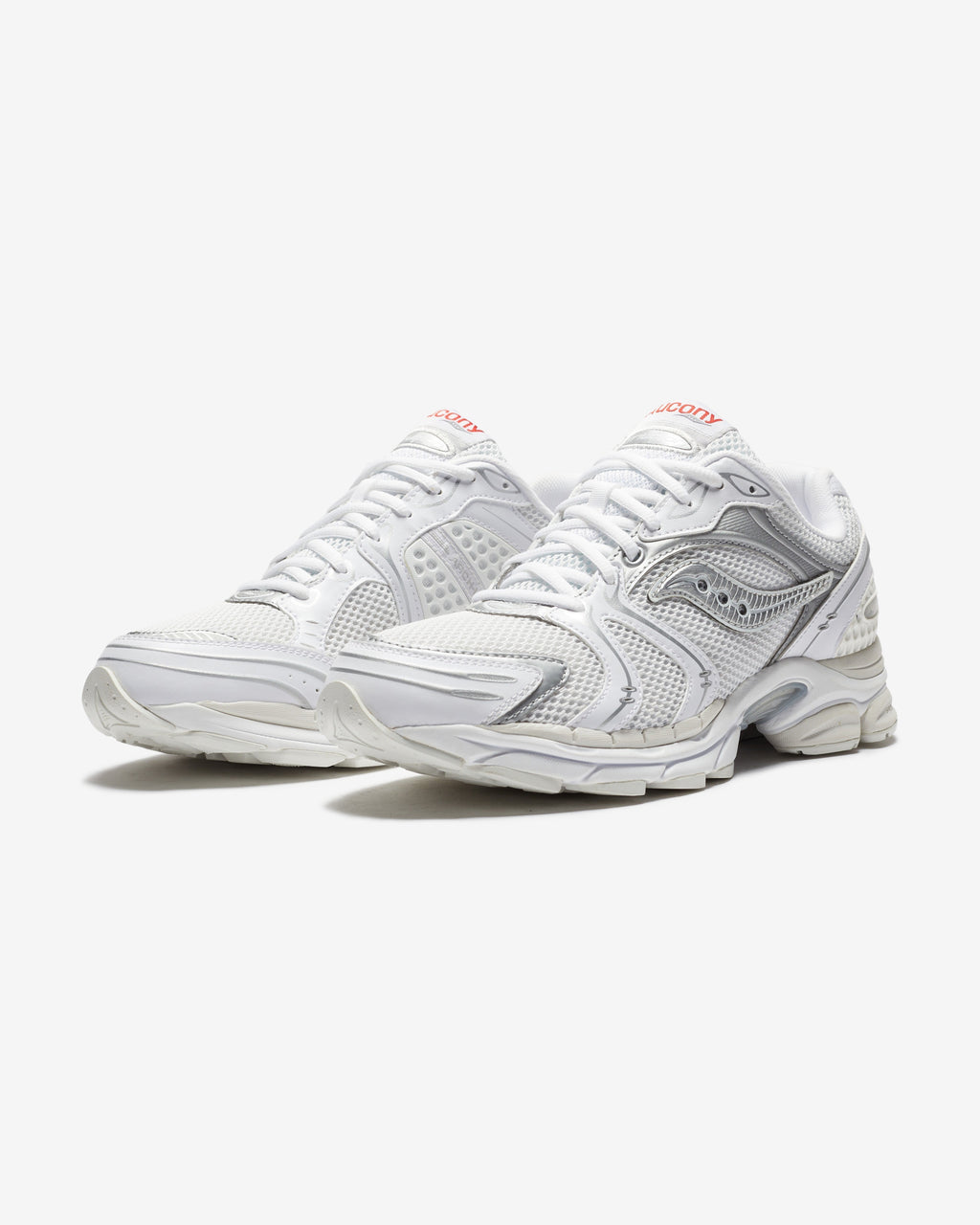 SAUCONY PROGRID TRIUMPH 4 - WHITE/ SILVER - SAUCONY PROGRID TRIUMPH 4 - WHITE/ SILVER