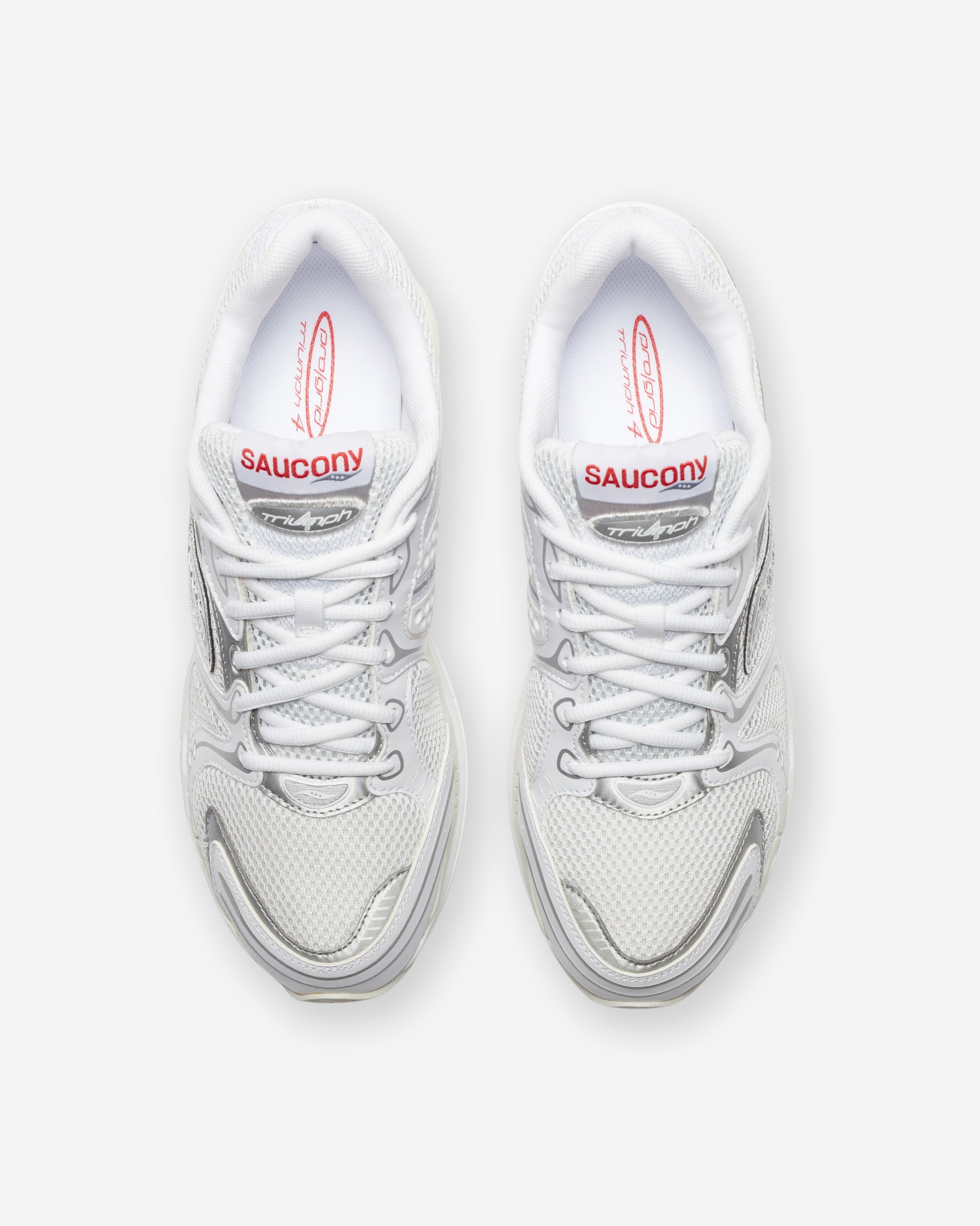 SAUCONY PROGRID TRIUMPH 4 - WHITE/ SILVER