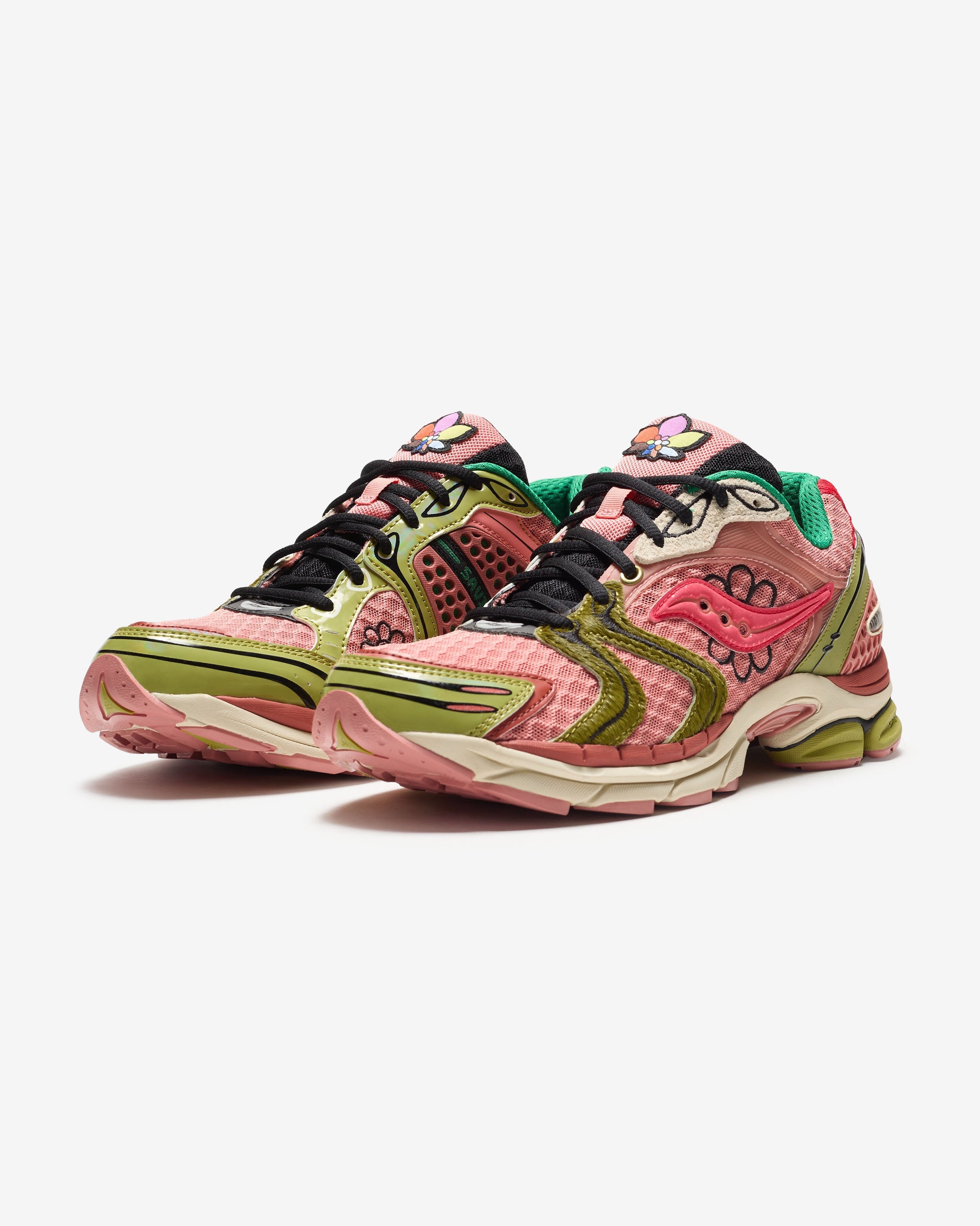 SAUCONY X JAE TIPS PROGRID TRIUMPH 4 - PEACH/ LEAF