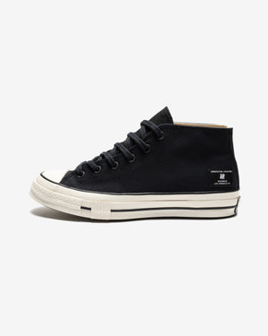 UNDEFEATED X CONVERSE CHUCK 70 MID- BLACK/ NATURALIVORY