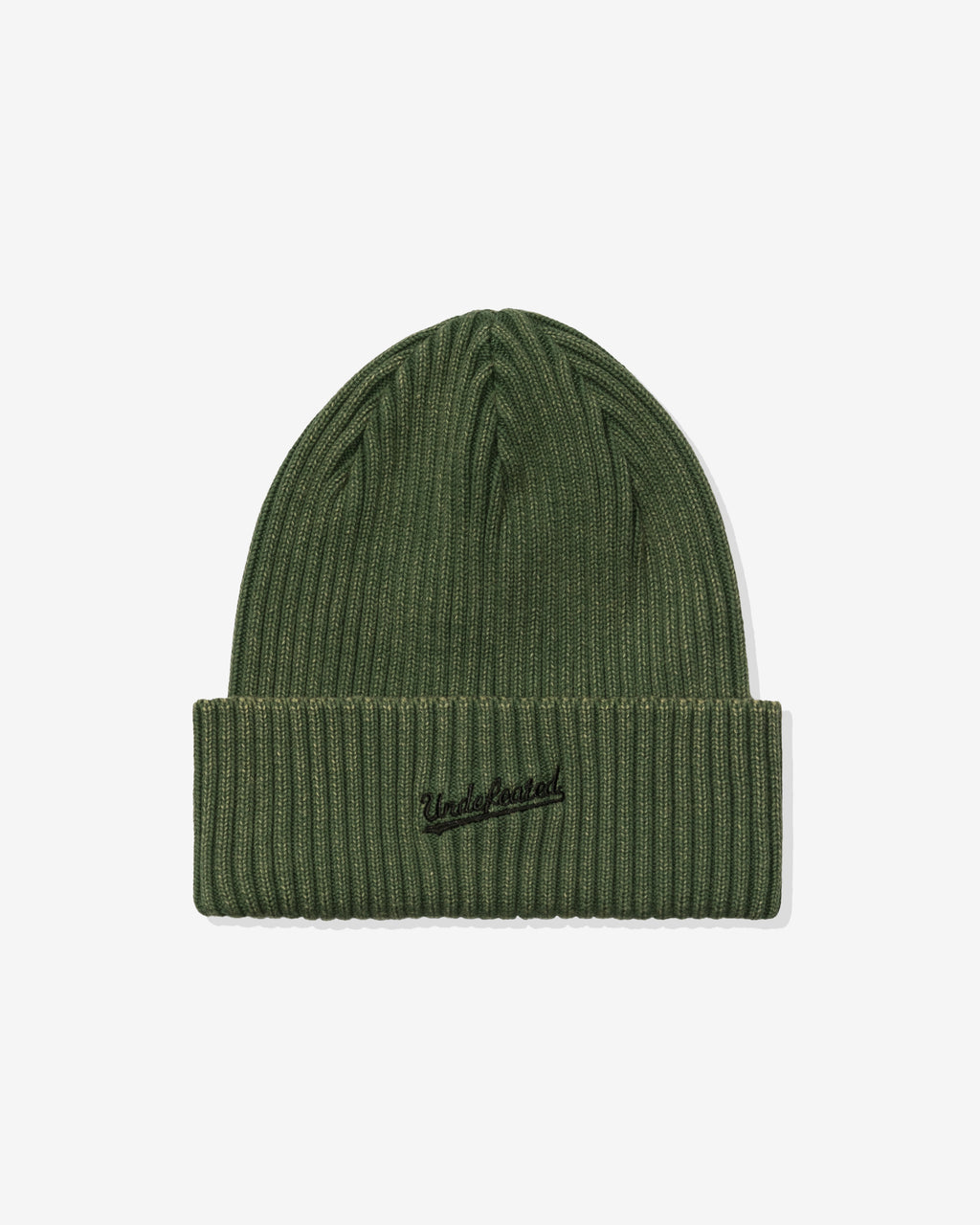 UNDEFEATED CUFFED RIB BEANIE - MOSS