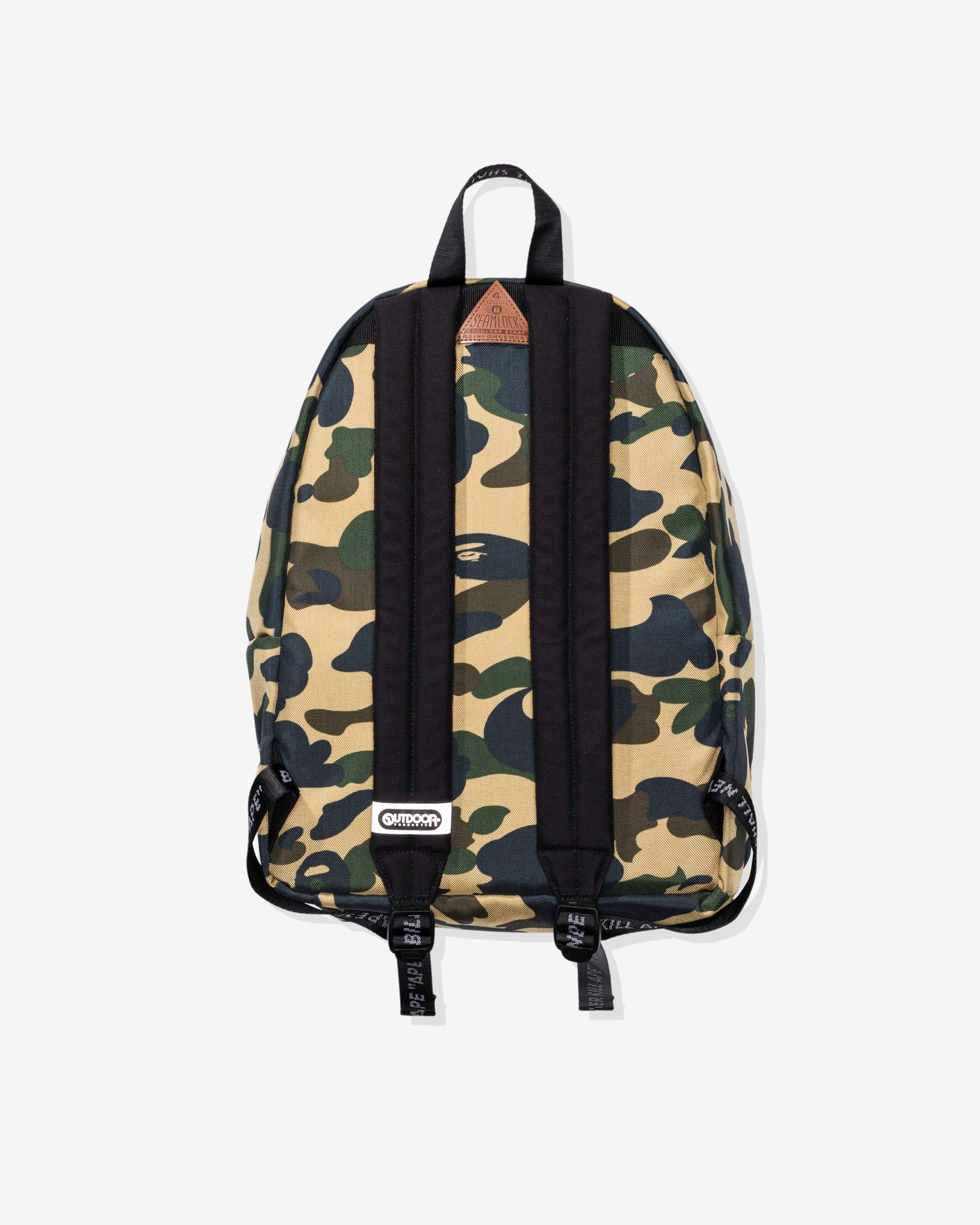 BAPE 1ST CAMO MILITARY SHOULDER BAG YELLOW SS19 - HealthdesignShops -  Backpack with water repellent DWR impregnation
