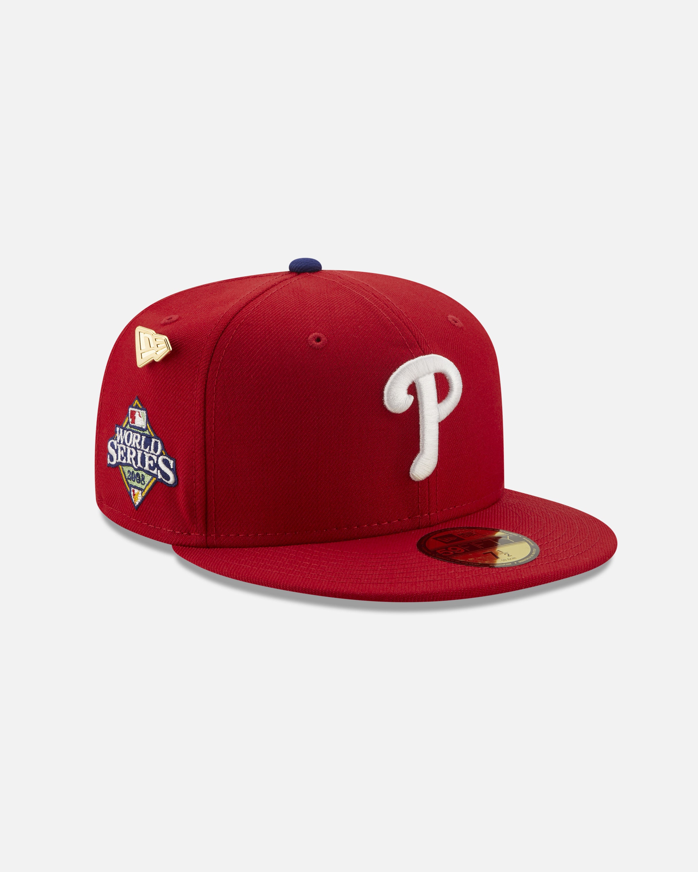 59FIFTY Philadelphia Phillies Chrome/Pink 2008 World Series Patch