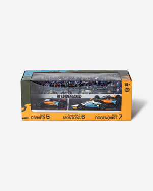 UNDEFEATED X MCLAREN 1:64 SCALE INDY 500 CARS SET OF 3