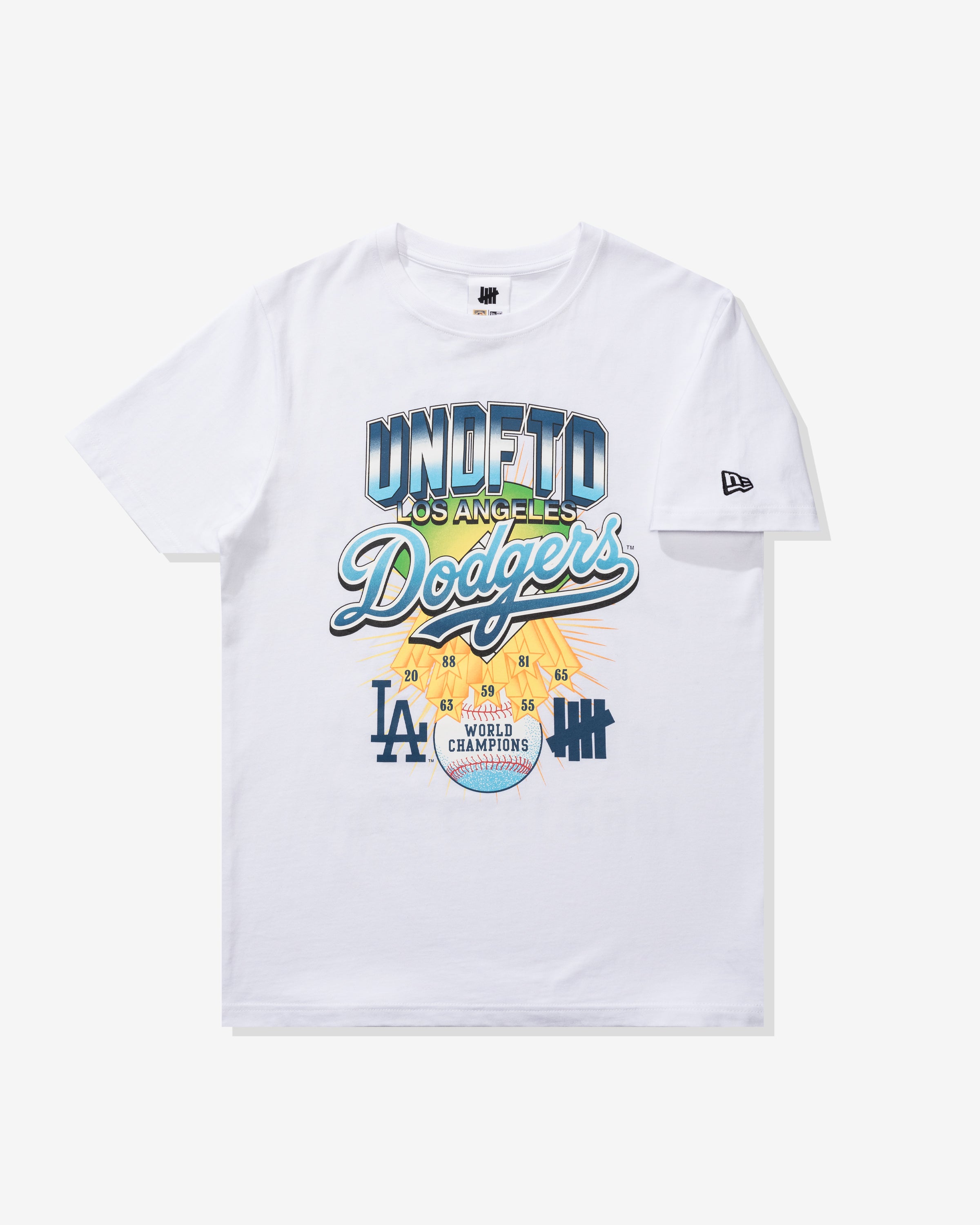 New Era Los Angeles Dodgers Champions Mens Short Sleeve Shirt (Beige)