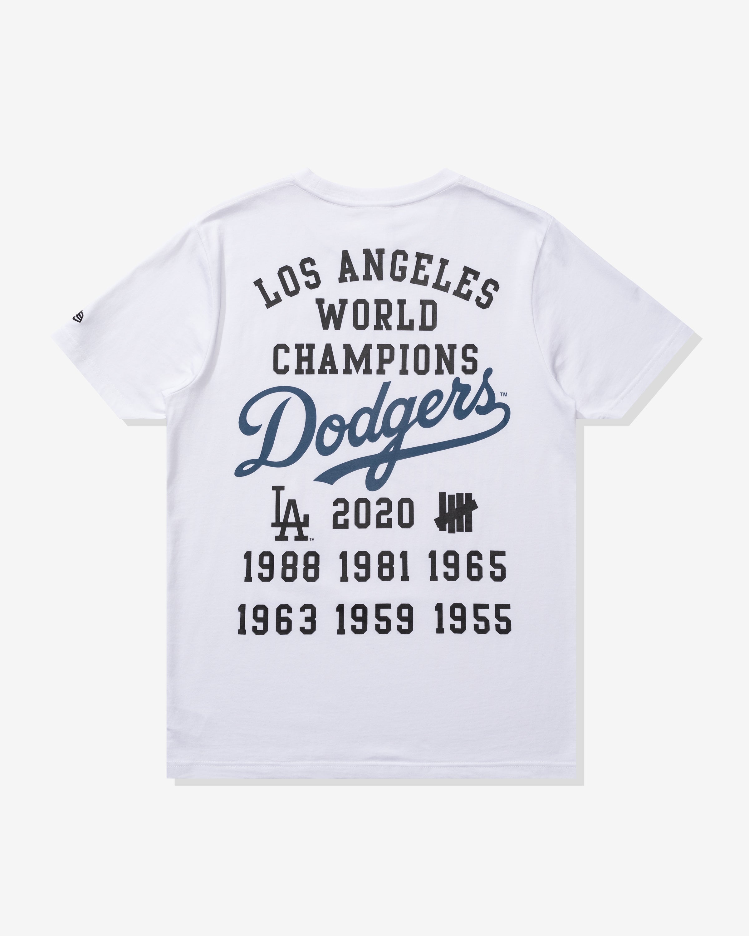 UNDEFEATED X LA DODGERS NEW ERA CHAMPIONS TEE - WHITE – Undefeated