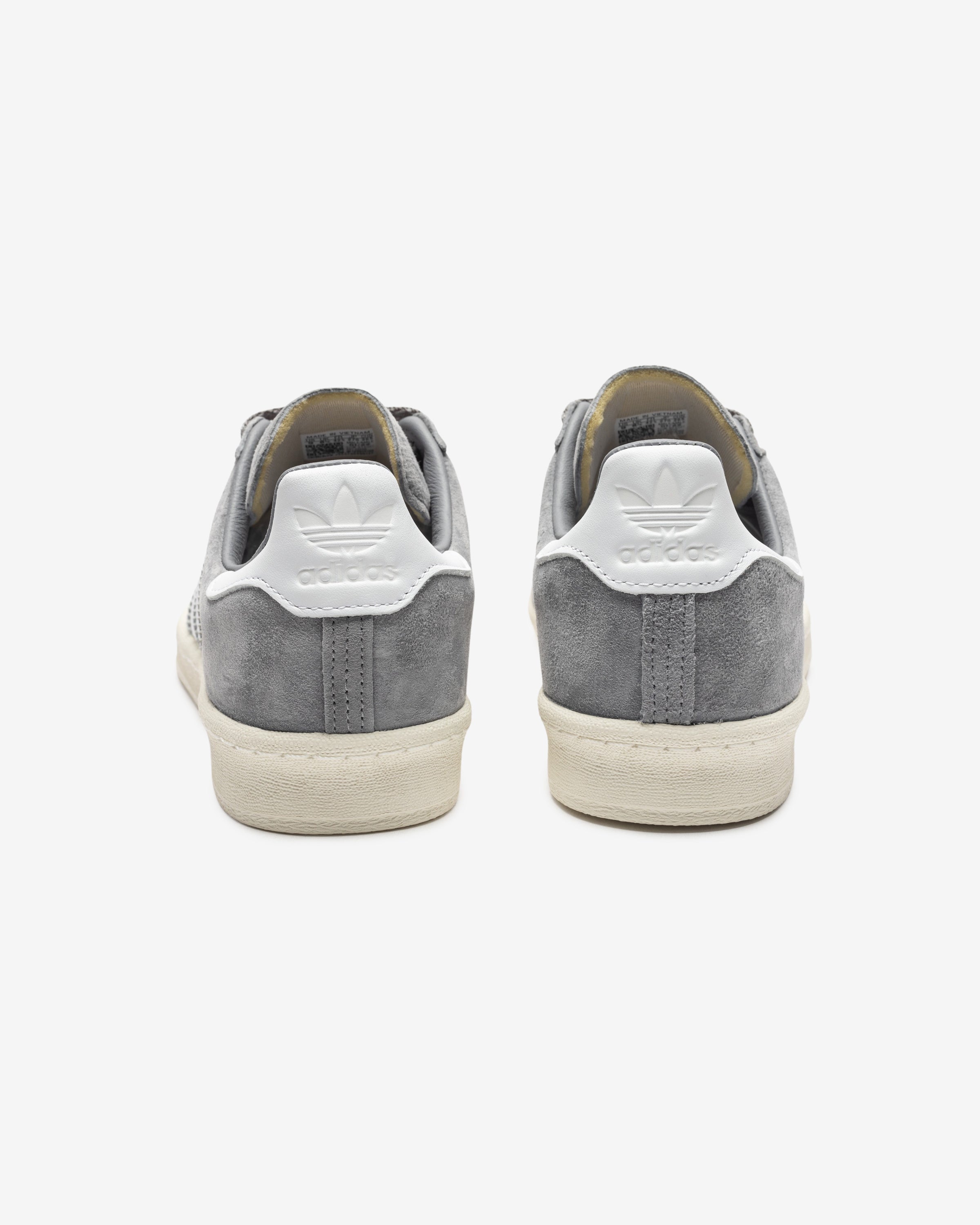 ADIDAS CAMPUS 80s - GREY/ FTWWHT/ OWHITE Undefeated ADIDAS CAMPUS 80s - GREY/ FTWWHT/ OWHITE Undefeated