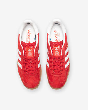 ADIDAS GAZELLE INDOOR - SCARLET/ FTWWHT Undefeated ADIDAS GAZELLE INDOOR - SCARLET/ FTWWHT Undefeated