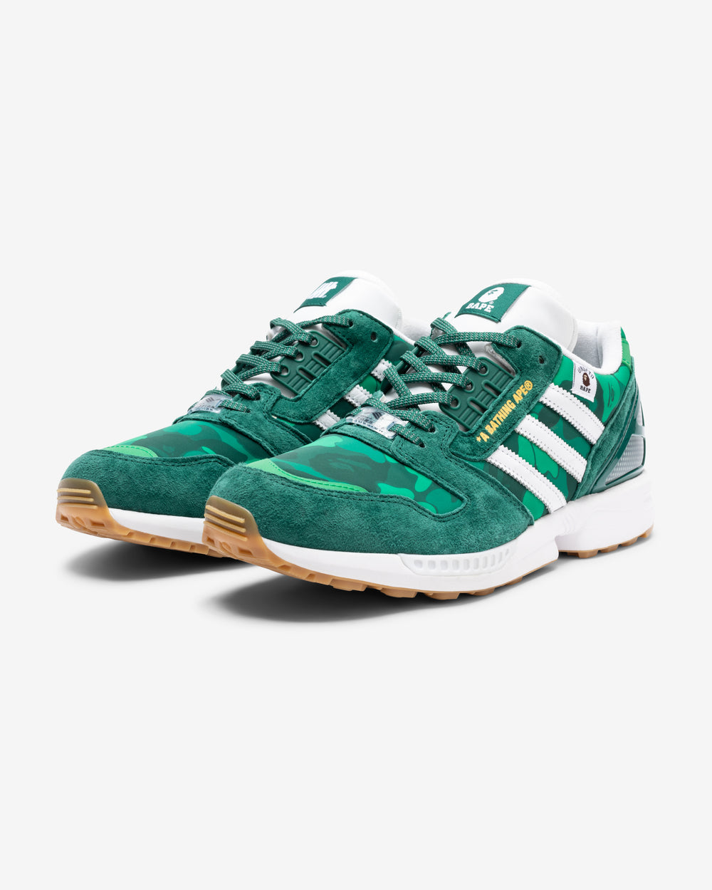 BAPE X UNDEFEATED X ADIDAS ZX 8000 - GREEN/ CWHITE/ GUM – Undefeated