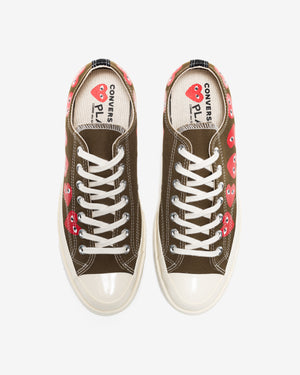 X CDG PLAY HEART CHUCK TAYLOR ALL STAR '70 LOW –