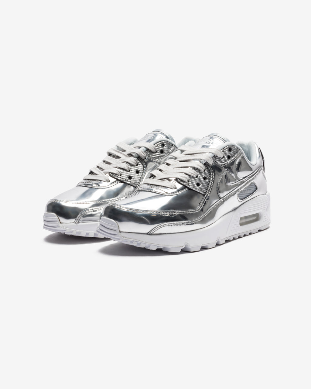 NIKE WMNS AIR MAX 90 SP - CHROME/ PURE PLATINUM/ WHITE – Undefeated